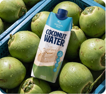 Coconut water, turned all the way up.